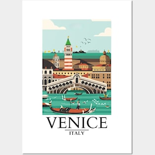 A Vintage Travel Art of Venice - Italy Posters and Art